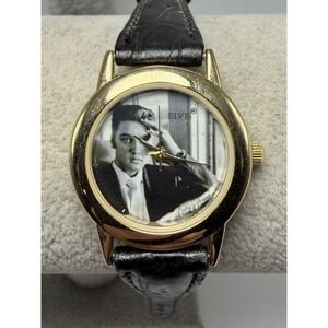 Elvis Presley Watch Wertheimer Collection 2002 New Battery 27MM 6.75" Ladies